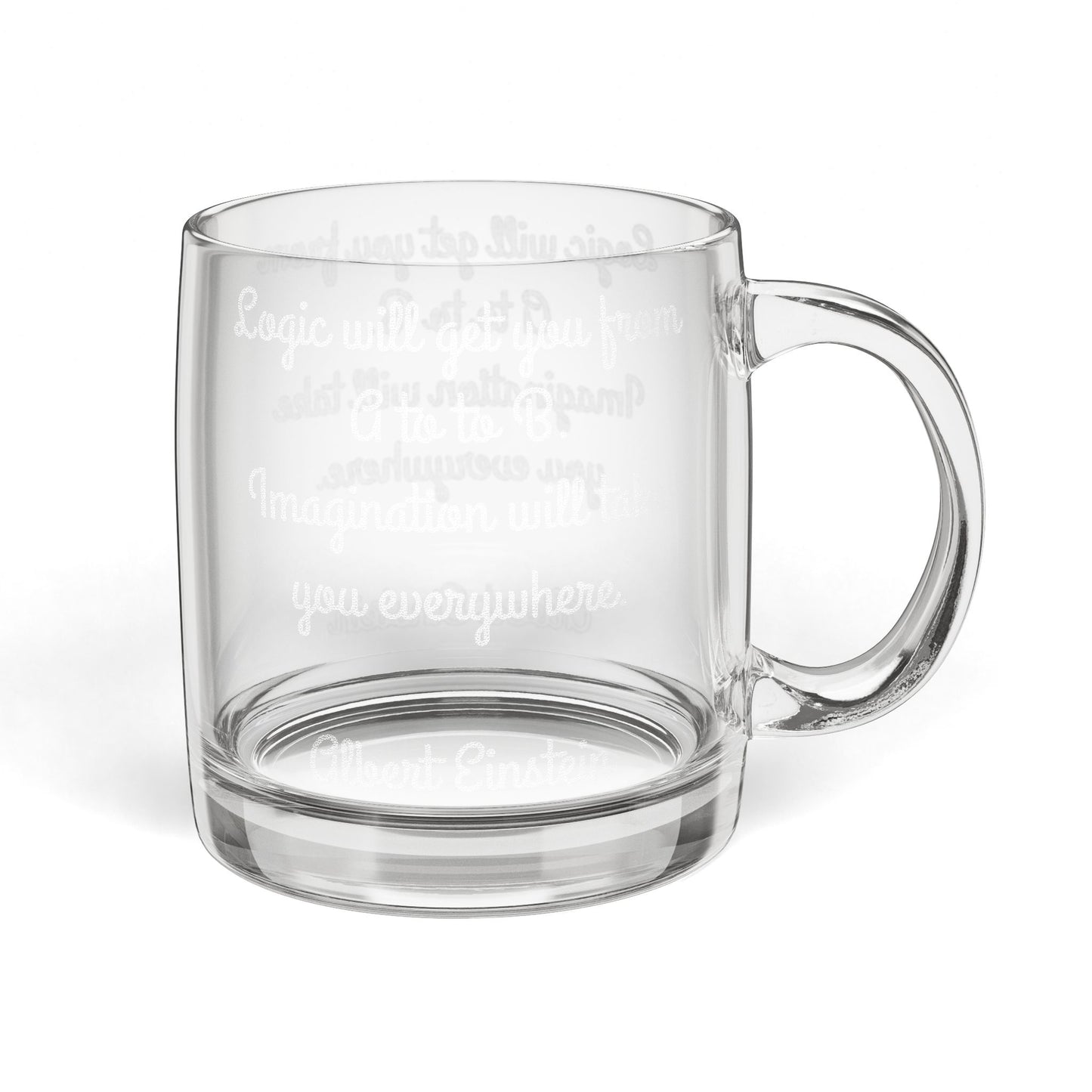 Glass Coffee Mug, 12.25oz (Engraving)