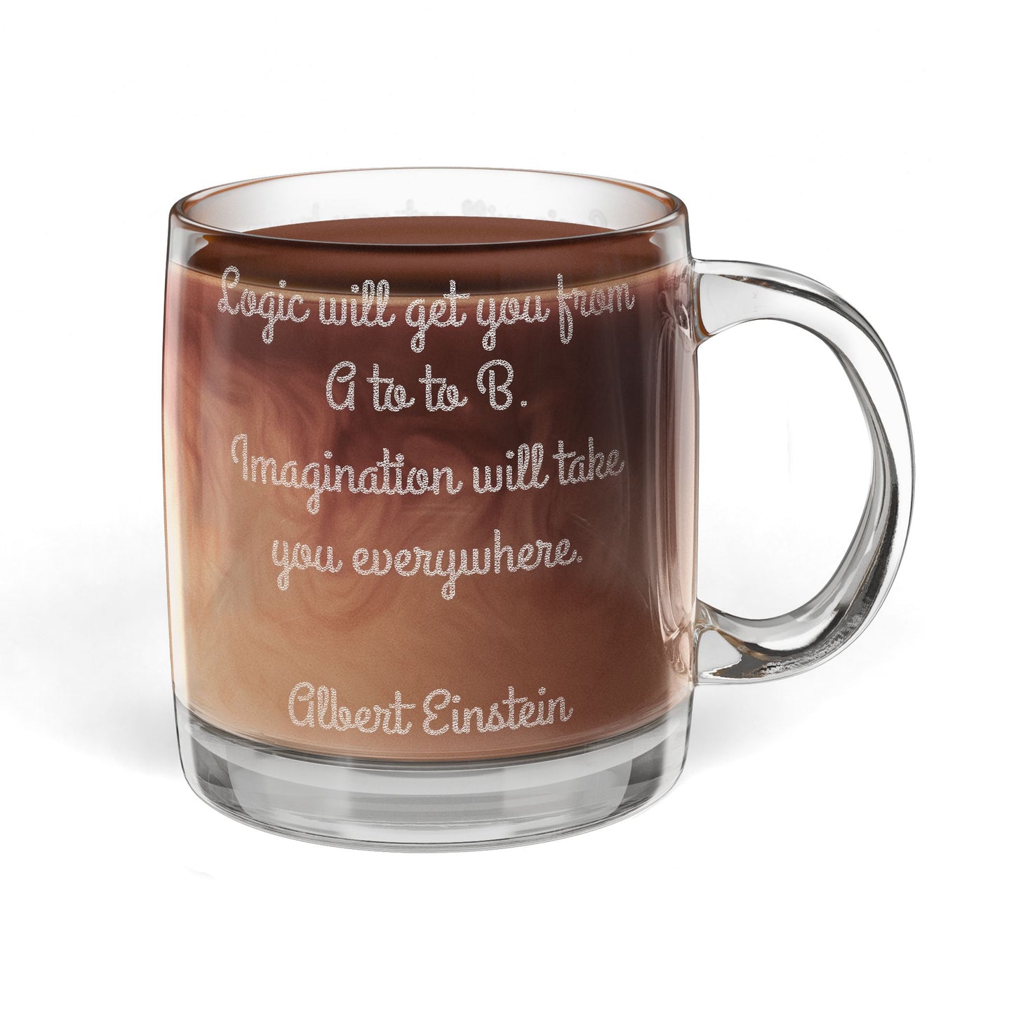 Glass Coffee Mug, 12.25oz (Engraving)