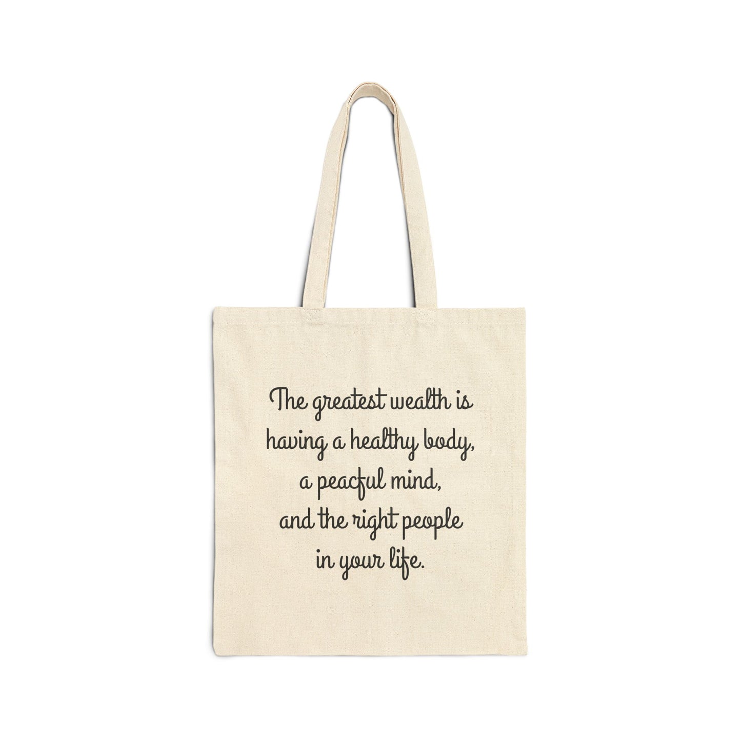 Cotton Canvas Tote Bag