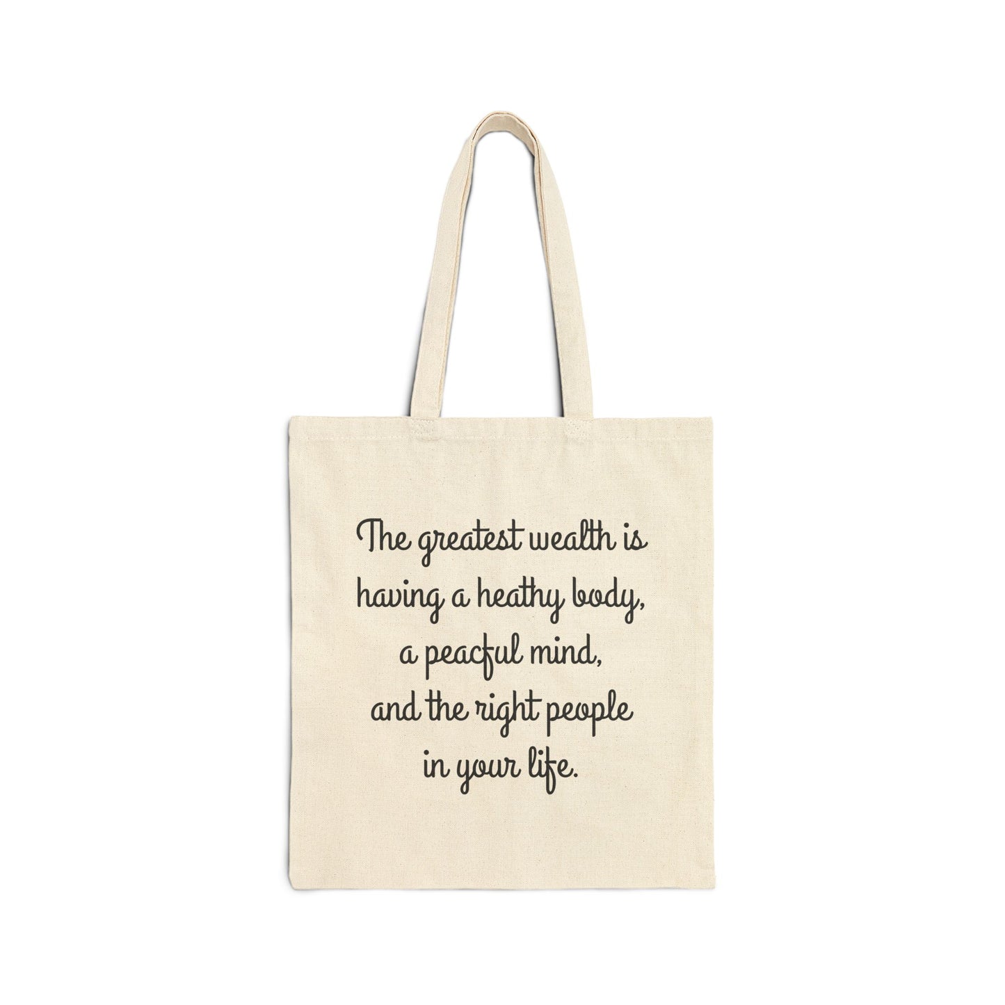 Cotton Canvas Tote Bag